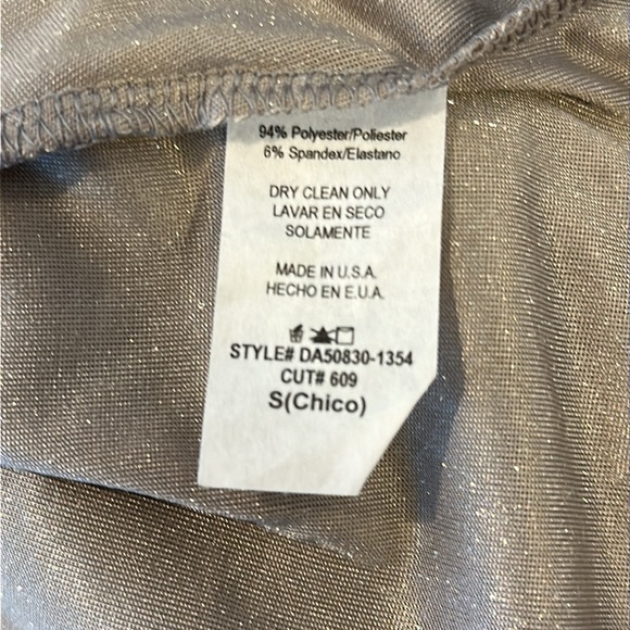 ee:some crinkled velvet pewter color flowy dress - Picture 6 of 7